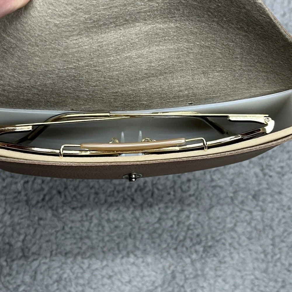 Bushnell‎ Aviator Sunglasses Gold Frames Gray Smoke Lens Vintage